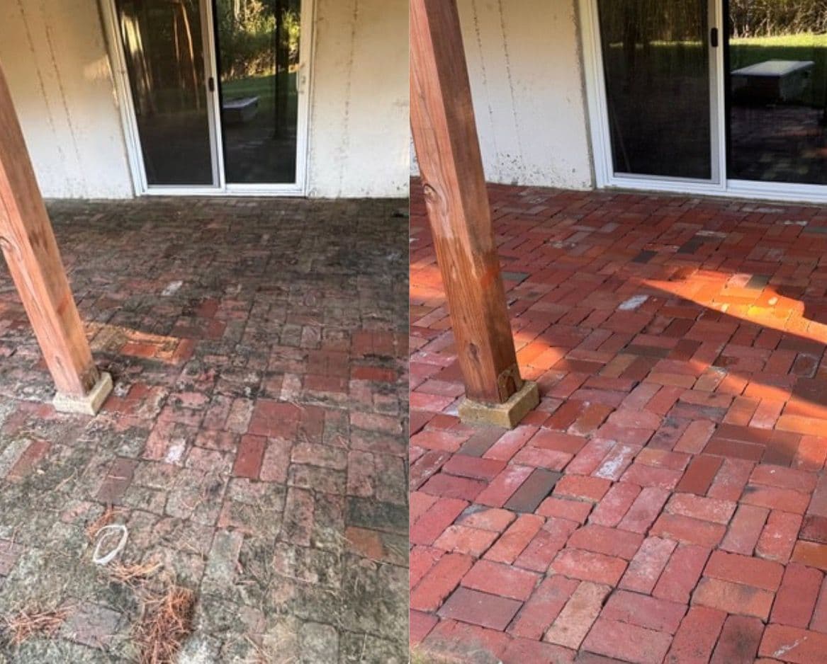 Brick Patio Transformation in Westchester Missouri image