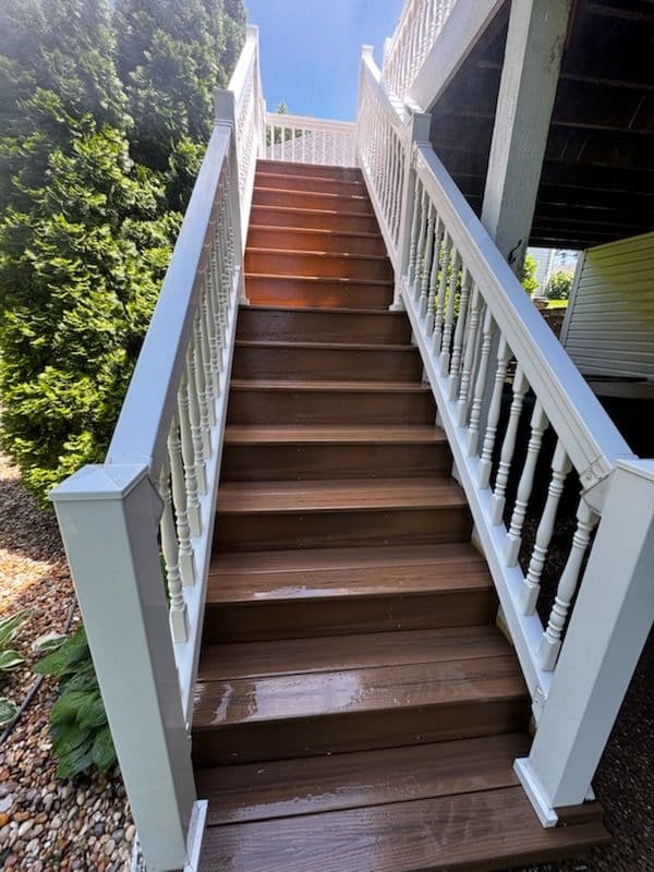 Gallery photos for Vinyl Deck Soft Washing in Wentzville Missouri: Image #1