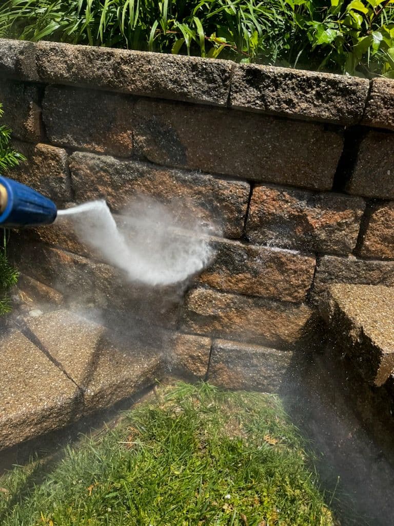 Transform Your Yard With Expert Retaining Wall Cleaning image