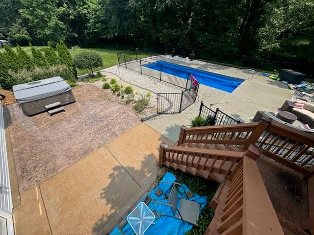 Pool Deck and Patio Transformation in O'Fallon Missouri image