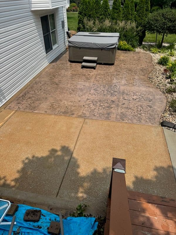 Gallery photos for Pool Deck and Patio Transformation in O'Fallon Missouri: Image #1