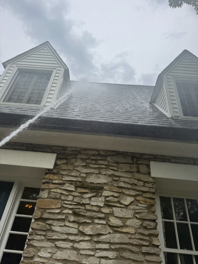 Gallery photos for Sparkling Roof and Revitalized Stone Walls in Ballwin: Image #2