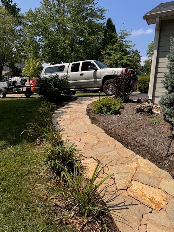 Project Flagstone Path and Pool Deck Revamp in Missouri image